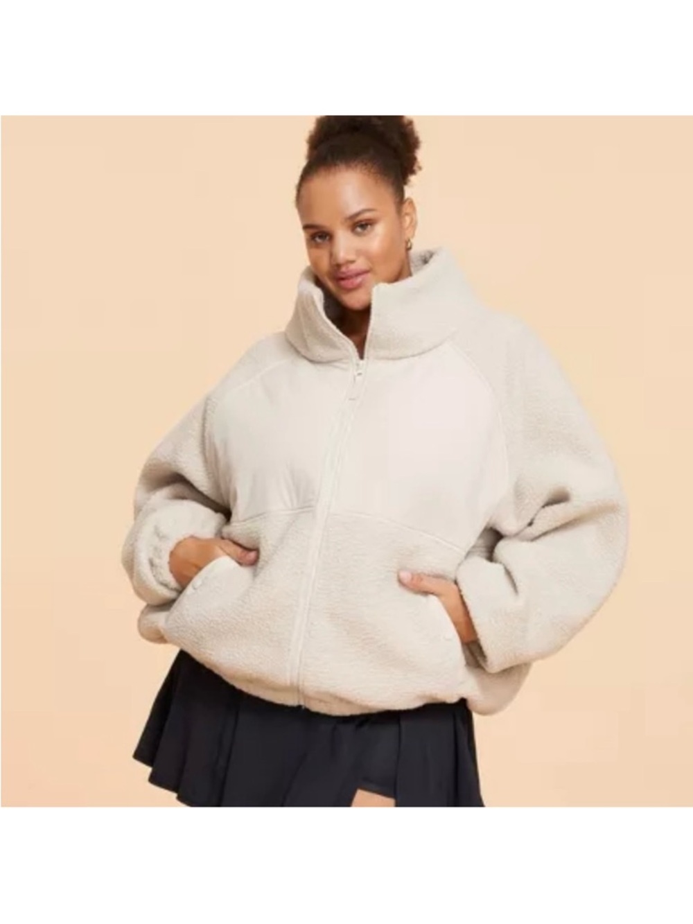 Blogilates Campfire Fleece Sherpa Jacket size XL
